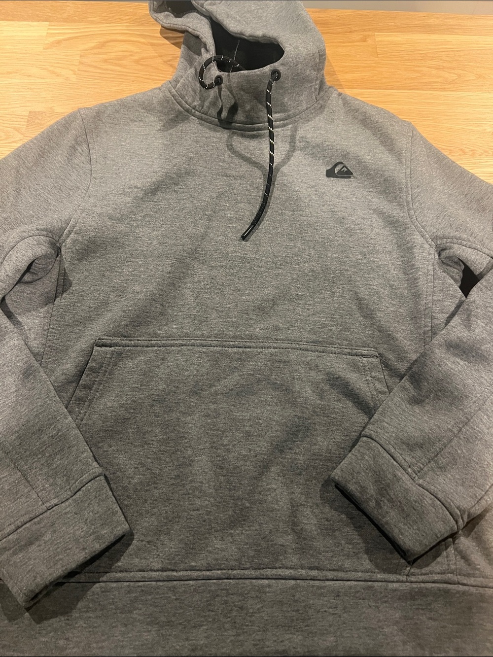 Quiksilver Heather Gray Hooded Pullover